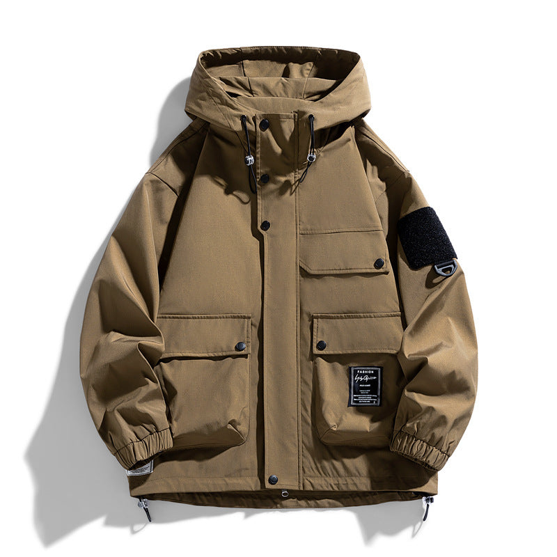 Straight Hem Jackets For Males