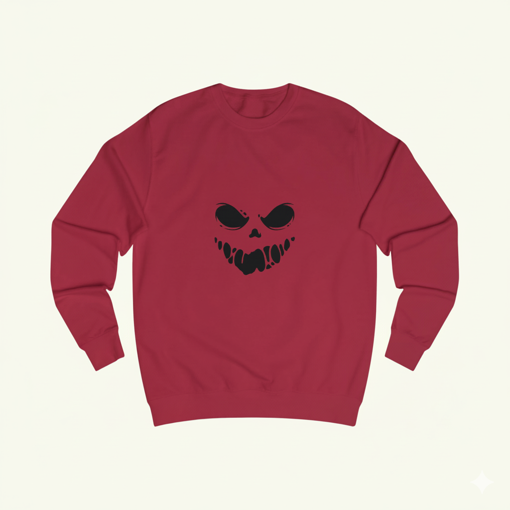 Edgy Skull Print Unisex Sweatshirt