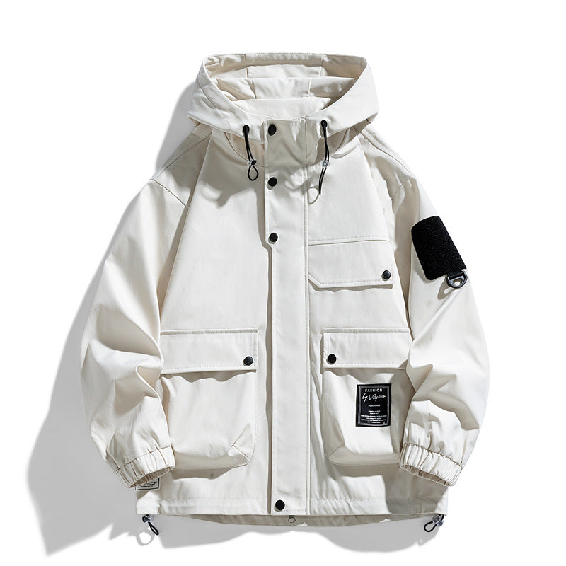 Straight Hem Jackets For Males