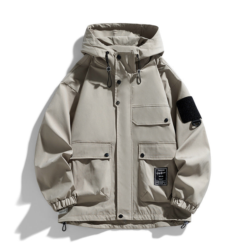 Straight Hem Jackets For Males