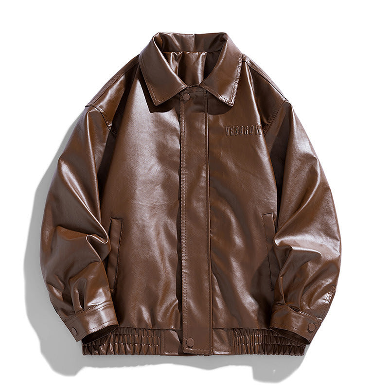 Retro Motorcycle PU Leather Jacket